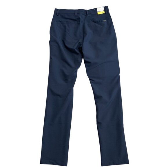 NEW Greg Norman Golf Performance Men's 32x34 Flex Waistband Tech Pants Blue - Picture 4 of 10